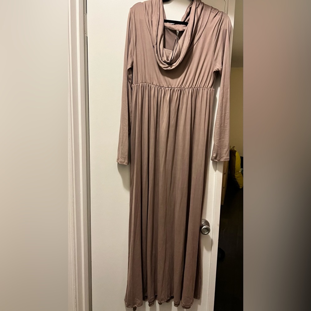 Motherhood Maternity Taupe Maxi dress
